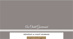 Desktop Screenshot of chalet-gourmand.fr