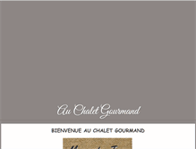 Tablet Screenshot of chalet-gourmand.fr